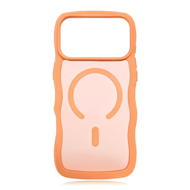 MagSafe-Compatible Skin-Feel Matte Wave Case for iPhone 17 Series - 6 Trendy Colors (Girly Pink/Orange & More)