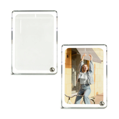 Versatile Blank Sublimation Crystal Photo Frame - Desktop Decor (Dual Horizontal/Vertical Display)