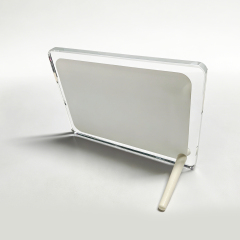 Versatile Blank Sublimation Crystal Photo Frame - Desktop Decor (Dual Horizontal/Vertical Display)