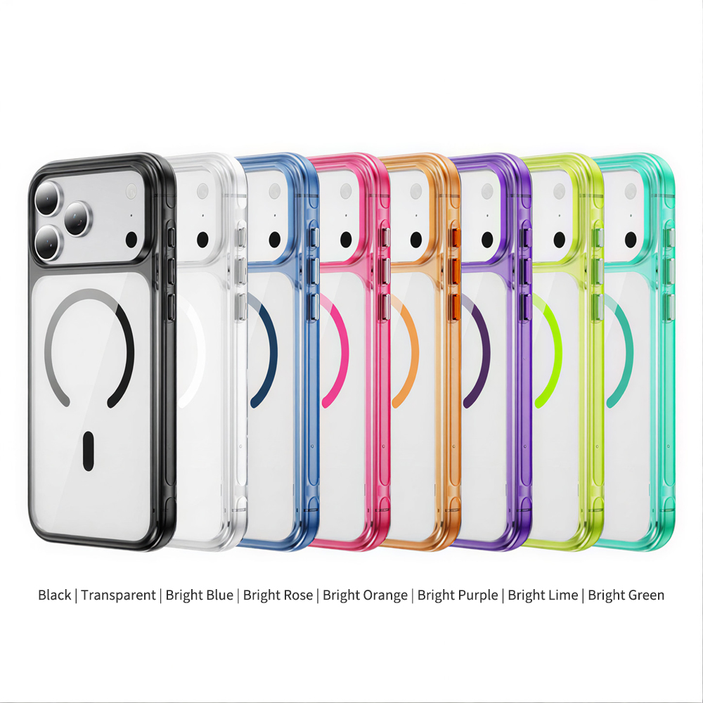 Skin-Feel Magnetic Phone Case (Acrylic + TPU) - Premium Protective Cover with 8 Vibrant Color Options