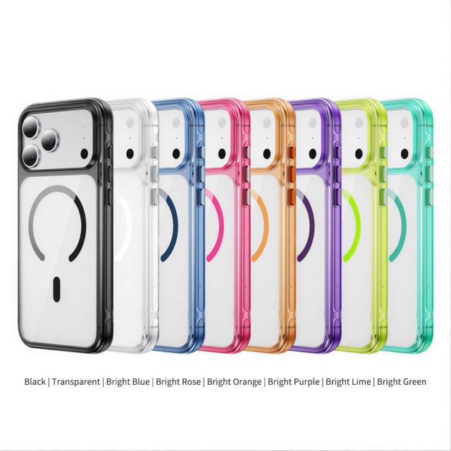 Skin-Feel Magnetic Phone Case (Acrylic + TPU) - Premium Protective Cover with 8 Vibrant Color Options
