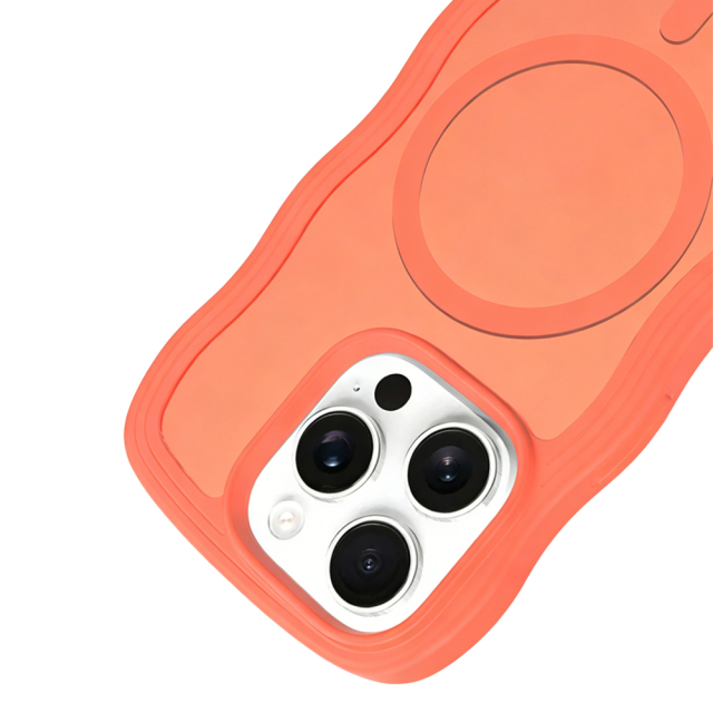 MagSafe-Compatible Skin-Feel Matte Wave Case for iPhone 17 Series - 6 Trendy Colors (Girly Pink/Orange & More)