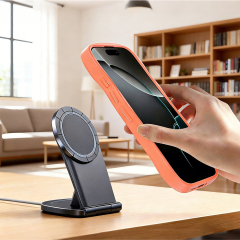 MagSafe-Compatible Skin-Feel Matte Wave Case for iPhone 17 Series - 6 Trendy Colors (Girly Pink/Orange & More)