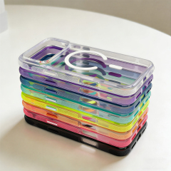 Skin-Feel Magnetic Phone Case (Acrylic + TPU) - Premium Protective Cover with 8 Vibrant Color Options