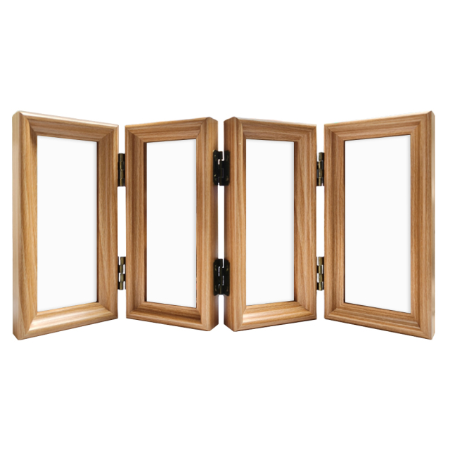 Bamboo Wood 4-Panel Folding Screen Frame Stand -Sublimation Photo Frame - Single-Sided Printable