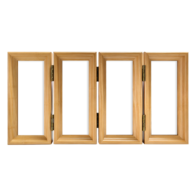 Bamboo Wood 4-Panel Folding Screen Frame Stand -Sublimation Photo Frame - Single-Sided Printable