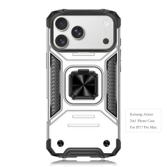 Heavy-Duty 2in1 Armor Phone Case with Metal Base 360° Rotating Ring Stand - Shockproof Protective Cover (8 Color Options)