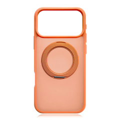 MagSafe Matte Clear Phone Case with Rotatable Hidden Stand - 8 Stylish Color Options