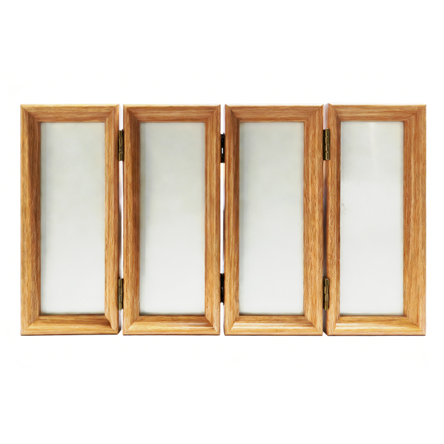Bamboo Wood 4-Panel Folding Screen Frame Stand -Sublimation Photo Frame - Single-Sided Printable