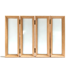Bamboo Wood 4-Panel Folding Screen Frame Stand -Sublimation Photo Frame - Single-Sided Printable