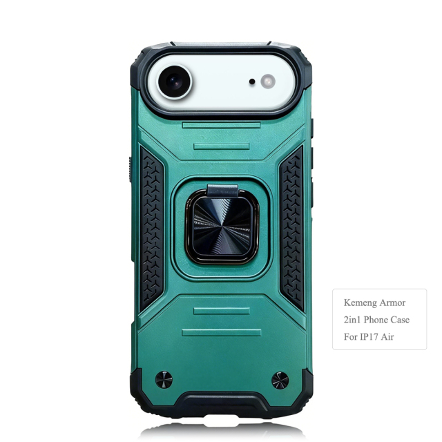 Heavy-Duty 2in1 Armor Phone Case with Metal Base 360° Rotating Ring Stand - Shockproof Protective Cover (8 Color Options)