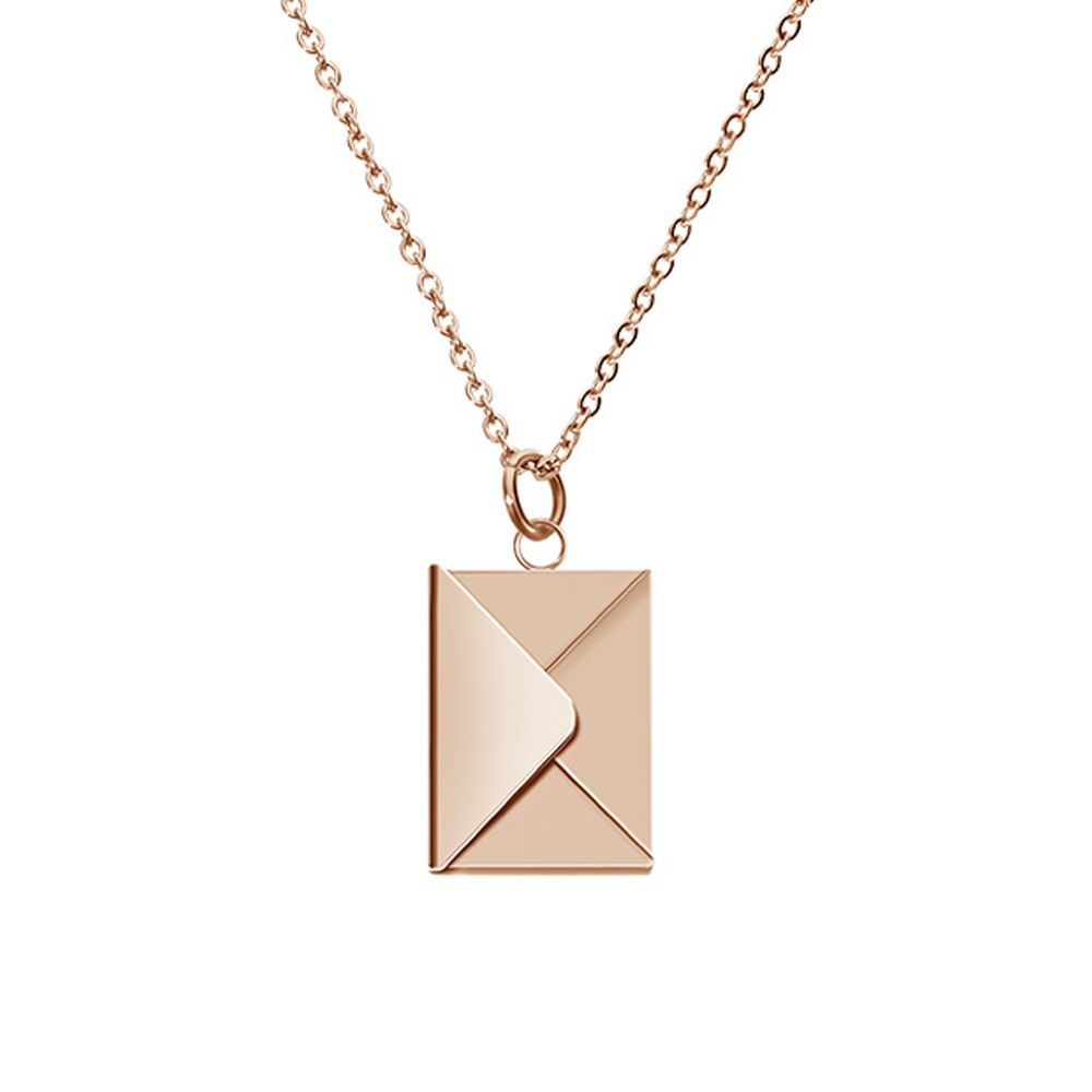 Sublimation Envelope DIY Necklace - Blank Alloy Pendant for Heat Transfer Printing (Personalized Photo Locket Necklace)