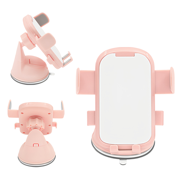 Sublimation Rotatable Car Phone Holder - 360° Adjustable Suction Mount with Blank Printable Panel for Heat Transfer