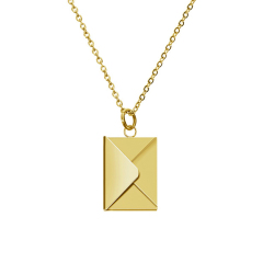 Sublimation Envelope DIY Necklace - Blank Alloy Pendant for Heat Transfer Printing (Personalized Photo Locket Necklace)