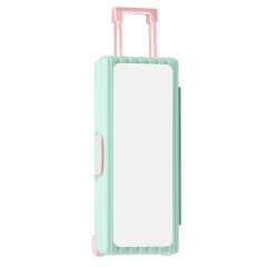 Sublimation Luggage-Shaped Pencil Case - Blank Printable Surface for Heat Transfer, Multi-Layer Stationery Storage Box