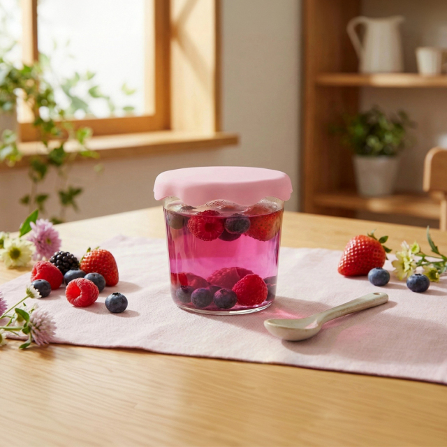 Flower-Shaped Silicone Cup Lid - Food Grade Dustproof & Leakproof Mug Cover (8cm Diameter)