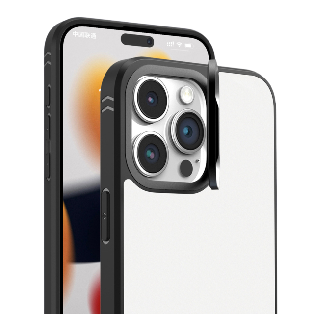 New Arrival Sublimation 2D TPU Phone Case with Hidden Camera Frame Stand - 2 Styles: Aluminum Plate (Non-Magnetic) / PET Film with Magnetic Ring for Heat Transfer Printing