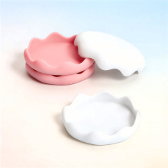 Flower-Shaped Silicone Cup Lid - Food Grade Dustproof & Leakproof Mug Cover (8cm Diameter)