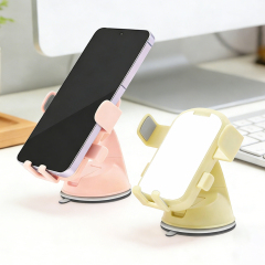 Sublimation Rotatable Car Phone Holder - 360° Adjustable Suction Mount with Blank Printable Panel for Heat Transfer