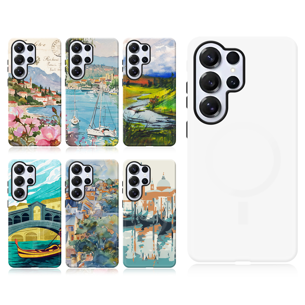 New Arrival 3D 2in1 Magsafe Film Case Sublimation Cover Customized DIY Cell Magnetic Phone Case for Samsung S26,S26 Plus,S26 Ultra