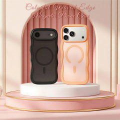 MagSafe-Compatible Skin-Feel Matte Wave Case for iPhone 17 Series - 6 Trendy Colors (Girly Pink/Orange & More)