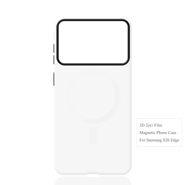 New Arrival 3D 2in1 Magsafe Film Case Sublimation Cover Customized DIY Cell Magnetic Phone Case for Samsung S26,S26 Plus,S26 Ultra