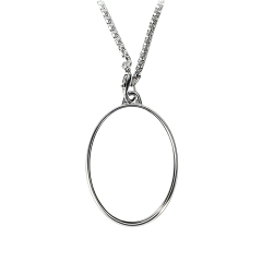 Sublimation Blank Metal Pendant Necklaces - Multiple Shapes & Double-Sided Printable Options for Custom Jewelry Making