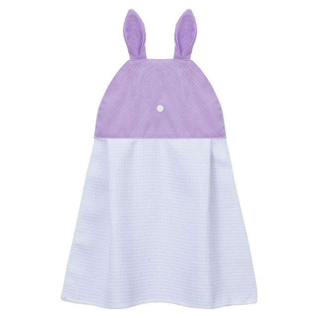 Sublimation Blank Waffle Weave Hand Towel - Cute Bunny Ear Hanging Design for Heat Transfer Printing