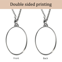 Sublimation Blank Metal Pendant Necklaces - Multiple Shapes & Double-Sided Printable Options for Custom Jewelry Making