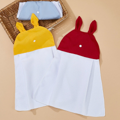 Sublimation Blank Waffle Weave Hand Towel - Cute Bunny Ear Hanging Design for Heat Transfer Printing
