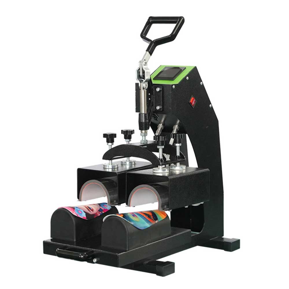 Dual-Station Shin Guard Heat Press Machine - Arc-Shaped Sublimation Transfer Equipment for Shin Guards