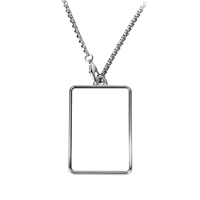 Sublimation Blank Metal Pendant Necklaces - Multiple Shapes & Double-Sided Printable Options for Custom Jewelry Making