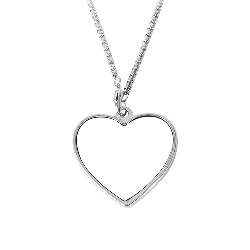 Sublimation Blank Metal Pendant Necklaces - Multiple Shapes & Double-Sided Printable Options for Custom Jewelry Making