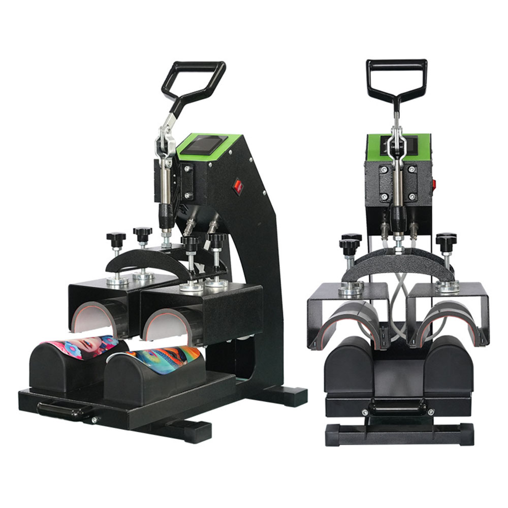 Dual-Station Shin Guard Heat Press Machine - Arc-Shaped Sublimation Transfer Equipment for Shin Guards
