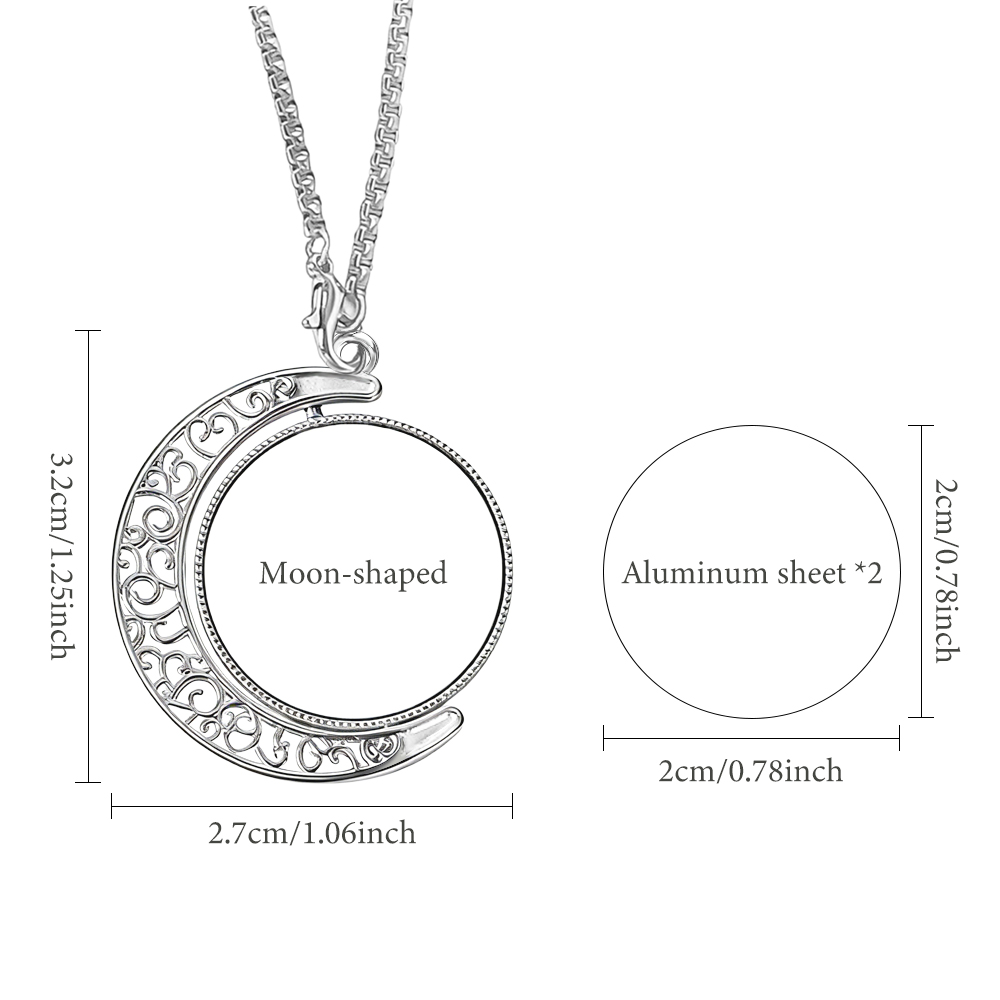 Sublimation Blank Metal Pendant Necklaces - Multiple Shapes & Double-Sided Printable Options for Custom Jewelry Making