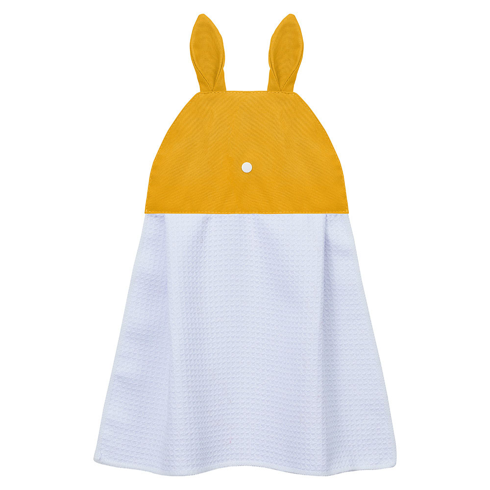 Sublimation Blank Waffle Weave Hand Towel - Cute Bunny Ear Hanging Design for Heat Transfer Printing