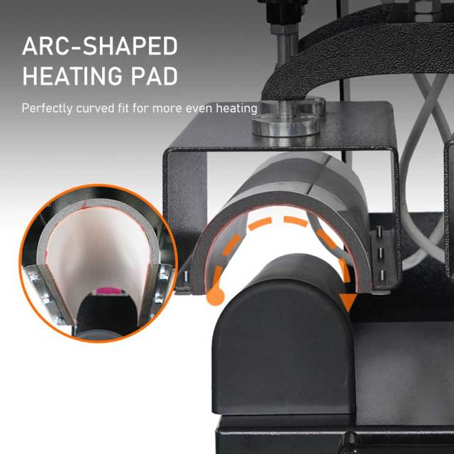 Dual-Station Shin Guard Heat Press Machine - Arc-Shaped Sublimation Transfer Equipment for Shin Guards