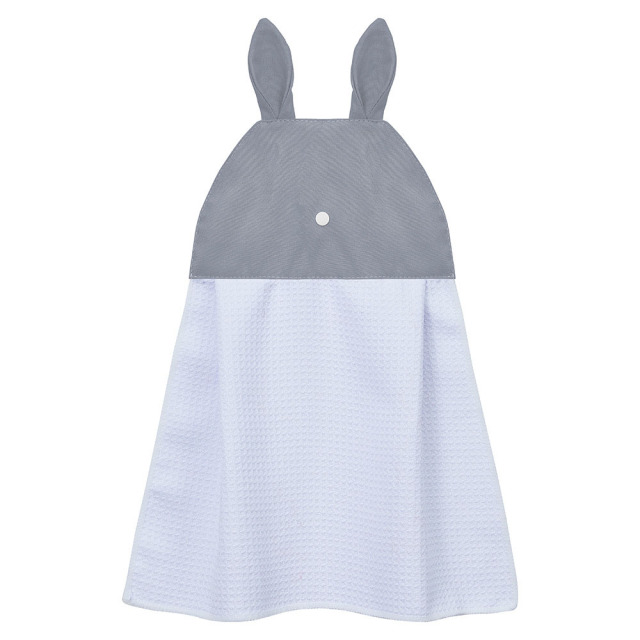 Sublimation Blank Waffle Weave Hand Towel - Cute Bunny Ear Hanging Design for Heat Transfer Printing