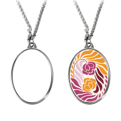Sublimation Blank Metal Pendant Necklaces - Multiple Shapes & Double-Sided Printable Options for Custom Jewelry Making
