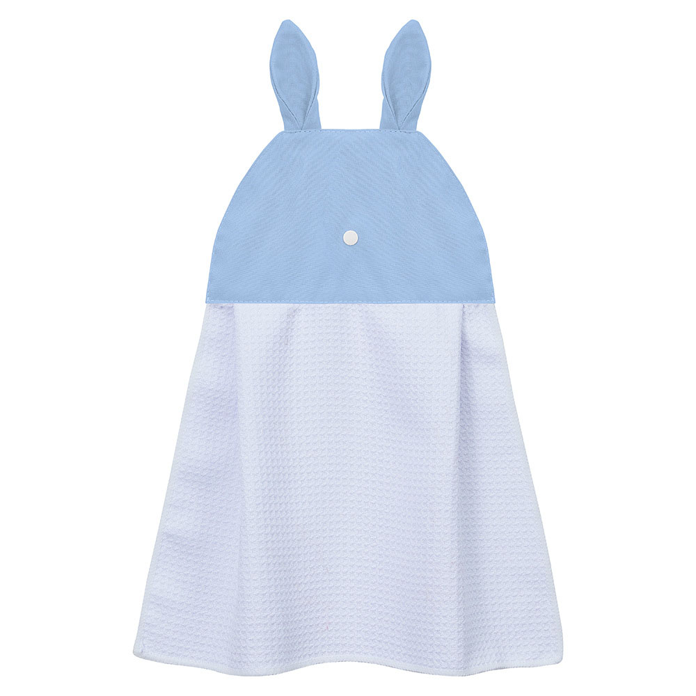 Sublimation Blank Waffle Weave Hand Towel - Cute Bunny Ear Hanging Design for Heat Transfer Printing