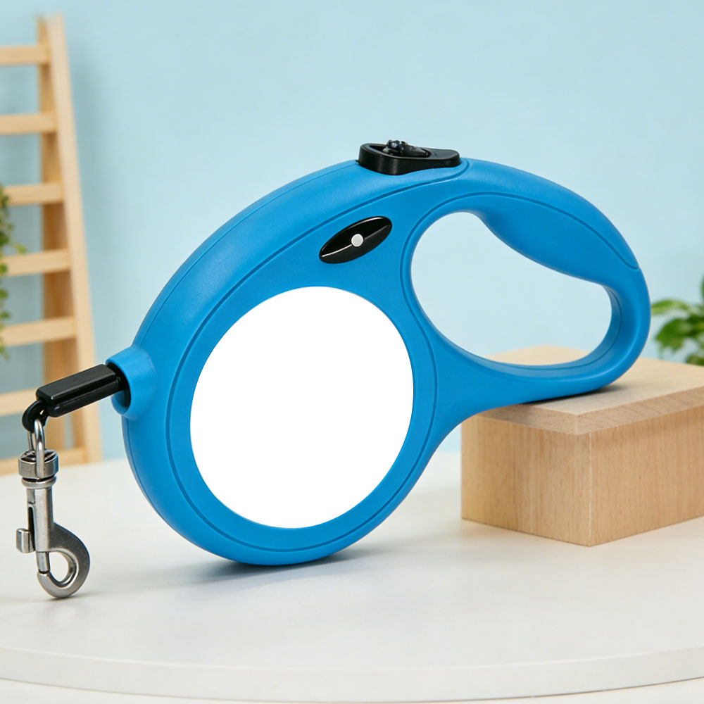 Sublimation Blank Retractable Dog Leash - Customizable Printable Pet Walking Lead for Personalized Pet Supplies & Gifts