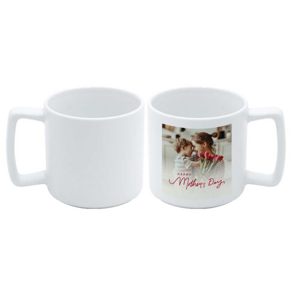 11oz Sublimation Blank White Mug - Classic Ceramic Coffee Mug for Custom Heat Transfer Printing