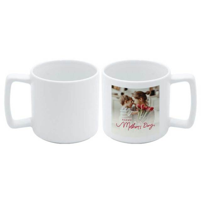 11oz Sublimation Blank White Mug - Classic Ceramic Coffee Mug for Custom Heat Transfer Printing