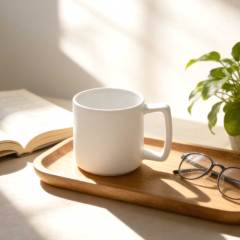11oz Sublimation Blank White Mug - Classic Ceramic Coffee Mug for Custom Heat Transfer Printing