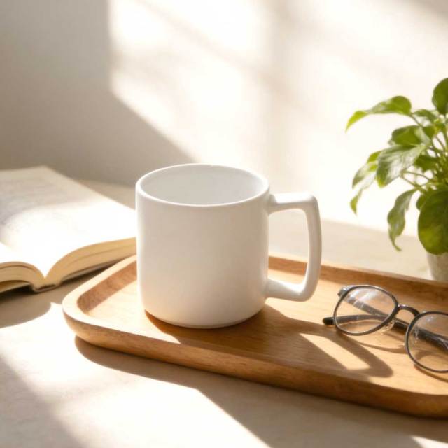 11oz Sublimation Blank White Mug - Classic Ceramic Coffee Mug for Custom Heat Transfer Printing