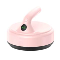Portable Round Mini Heat Press Machine - 300W Fast Heating with 4 Temperature Modes for DIY Sublimation Projects