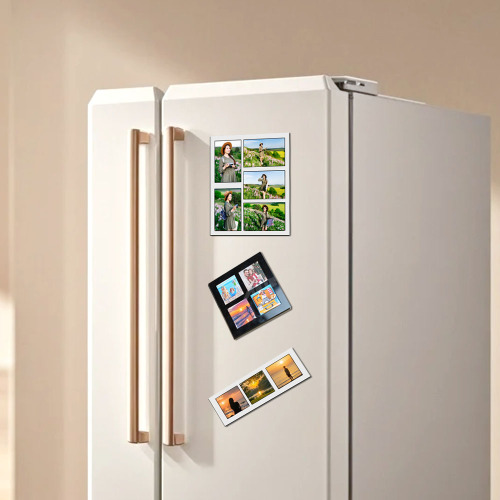 Sublimation Blank Acrylic Magnetic Photo Frame - Dual Use Fridge Magnet & Tabletop Display with Multi-Photo Layouts