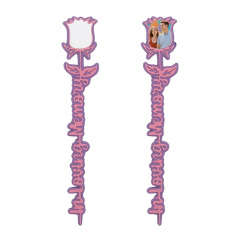 Sublimation Blank Single-Sided Acrylic + MDF Rose Gift Sticks - Custom Photo Floral Gifts for Love & Celebration