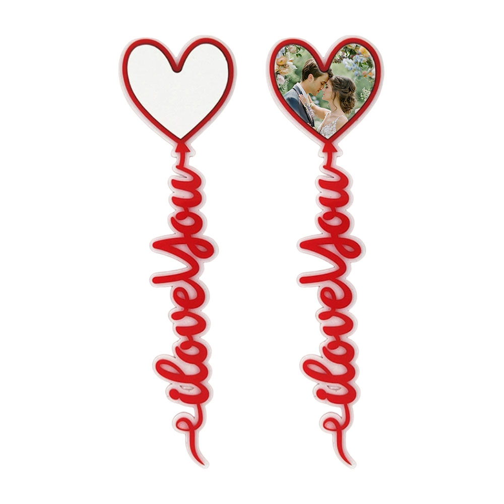 Sublimation Blank Single-Sided Acrylic + MDF Rose Gift Sticks - Custom Photo Floral Gifts for Love & Celebration