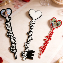 Sublimation Blank Single-Sided Acrylic + MDF Rose Gift Sticks - Custom Photo Floral Gifts for Love & Celebration